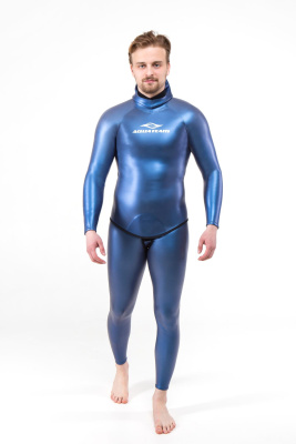 Гидрокостюм Фридайвинг Jaco мужской 3мм голый/ультраспан синий Гидрокостюм Фридайвинг Jaco мужской 3мм голый/ультраспан синий
